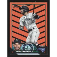 2023 Topps Update Halloween Orange and Black Foil #US183 Jose Caballero