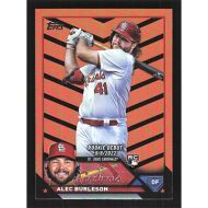 2023 Topps Update Halloween Orange and Black Foil #US99 Alec Burleson Rookie Debut