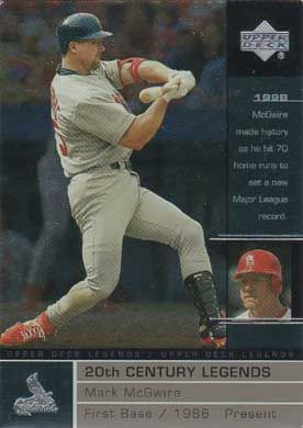 2000 Upper Deck Legends #107 Mark McGwire 20th Century Legends