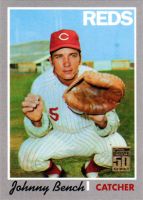 2001 Topps Through the Years Reprints #21 Johnny Bench 1970