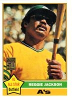 2001 Topps Through the Years Reprints #25 Reggie Jackson 1976