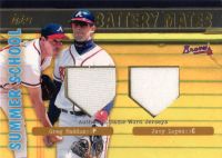 2002 Topps Summer School Battery Mates #BM-ML G. Maddux/J. Lopez Dual Jersey