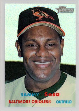 2006 Topps Heritage Chrome Refractor #23 Sammy Sosa 