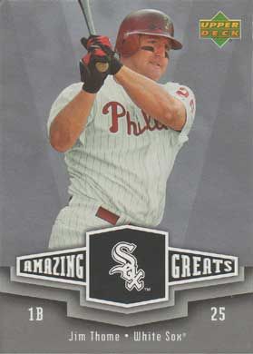 2006 Upper Deck Amazing Greats #AG-JT Jim Thome 