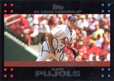 2007 Topps Red Back #308 Albert Pujols Award Winner