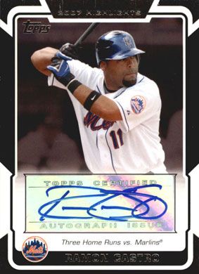 2008 Topps Highlights Autographs #HA-RC Ramon Castro Signed