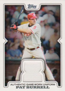 2008 Topps Retail Relics #TR-PB Pat Burrell Jersey Relic 