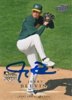 2008 Upper Deck #306 Jerry Blevins Autographed