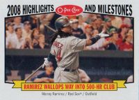 2009 O-Pee-Chee Highlights and Milestones #HM13 Manny Ramirez 