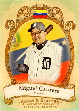 2009 Topps Allen & Ginter National Pride #NP59 Miguel Cabrera 