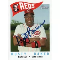 2009 Topps Heritage #213 Dusty Baker Autographed