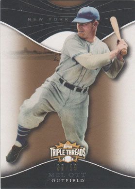 2009 Topps Triple Threads Gold #47 Mel Ott 