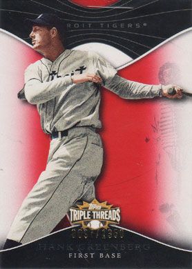 2009 Topps Triple Threads #84 Hank Greenberg 