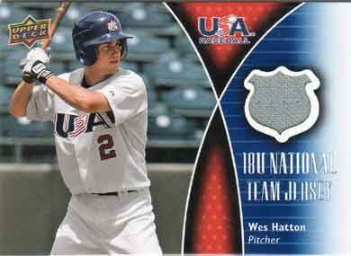 2009 Upper Deck 18U National Team #18U-WH Wes Hatton Jersey 