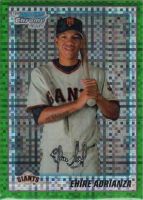 2010 Bowman Chrome Prospects Green X-Fractors #BCP201 Ehire Adrianza 