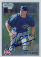 2010 Bowman Chrome Prospects #BCP161 Justin Bour Autographed 