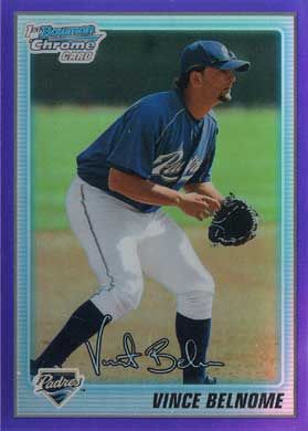 2010 Bowman Chrome Prospects Purple Refractor #BCP150 Vince Belnome 