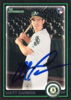 2010 Bowman Draft #BDP95 Matt Carson Autographed