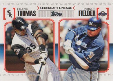 2010 Topps Legendary Lineage #LL20 F. Thomas/P. Fielder 