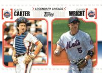 2010 Topps Legendary Lineage #LL18 G. Carter/D. Wright