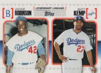 2010 Topps Legendary Lineage #LL23 J. Robinson/M. Kemp 