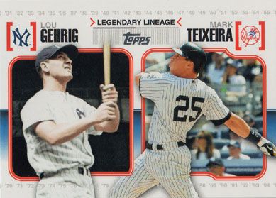 2010 Topps Legendary Lineage #LL4 L. Gehrig/M. Teixeira 