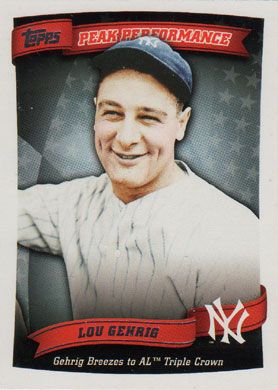 2010 Topps Peak Performance #PP-12 Lou Gehrig 