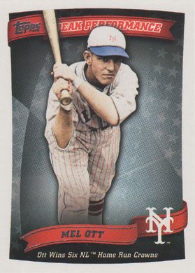 2010 Topps Peak Performance #PP-11 Mel Ott 