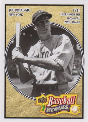 2010 Upper Deck Baseball Heroes #BH-4 Joe DiMaggio 