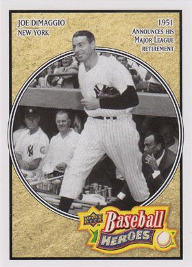 2010 Upper Deck Baseball Heroes #BH-7 Joe DiMaggio 