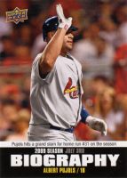 2010 Upper Deck Season Biography #SB-108 Albert Pujols