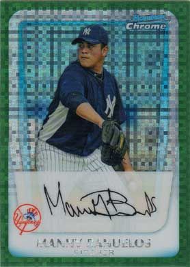 2011 Bowman Chrome Prospects Green X-Fractor #BCP133 Manny Banuelos 