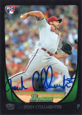 2011 Bowman Draft #23 Josh Collmenter Autographed