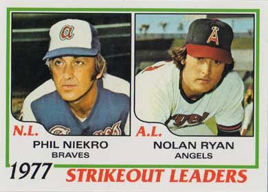 2011 Topps 60 Years of Topps #60YOT-27 P. Niekro/N. Ryan 1978 