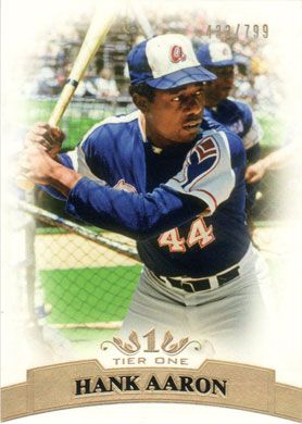 2011 Topps Tier One #44 Hank Aaron 