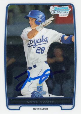 2012 Bowman Chrome Prospects #BCP139 Lane Adams Autographed