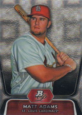 2012 Bowman Platinum Prospects X-Fractors #BPP1 Matt Adams 