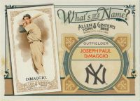 2012 Topps Allen & Ginter Whats in a Name? #WIN1 Joe DiMaggio 