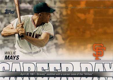 2012 Topps Career Day #CD-15 Willie Mays 