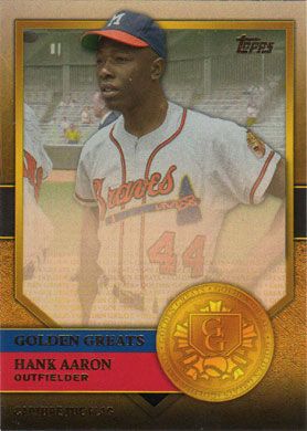 2012 Topps Golden Greats #GG-55 Hank Aaron 