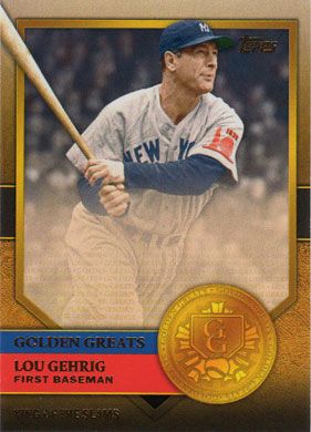 2012 Topps Golden Greats #GG-5 Lou Gehrig 