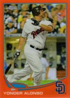 2013 Topps Chrome Orange Refractor #149 Yonder Alonso 