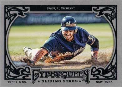 2013 Topps Gypsy Queen Sliding Stars #SS-RB Ryan Braun 