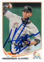 2013 Topps #358 Henderson Alvarez Autographed