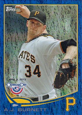 2013 Topps Opening Day Blue #128 A.J. Burnett