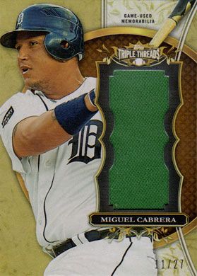 Miguel Cabrera Topps Commemorative Jersey Number Medallion