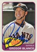 2014 Topps Heritage #281 Gregor Blanco Autographed