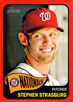 2014 Topps Heritage Red Border #470 Stephen Strasburg