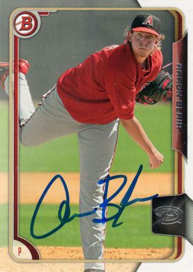 2015 Bowman Prospects #BP76 Aaron Blair Autographed