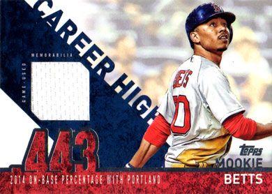 2022 Topps Commemorative Player Jersey Number Medallion #JNM-MB Mookie Betts  - Buy from our Sports Cards Shop Online